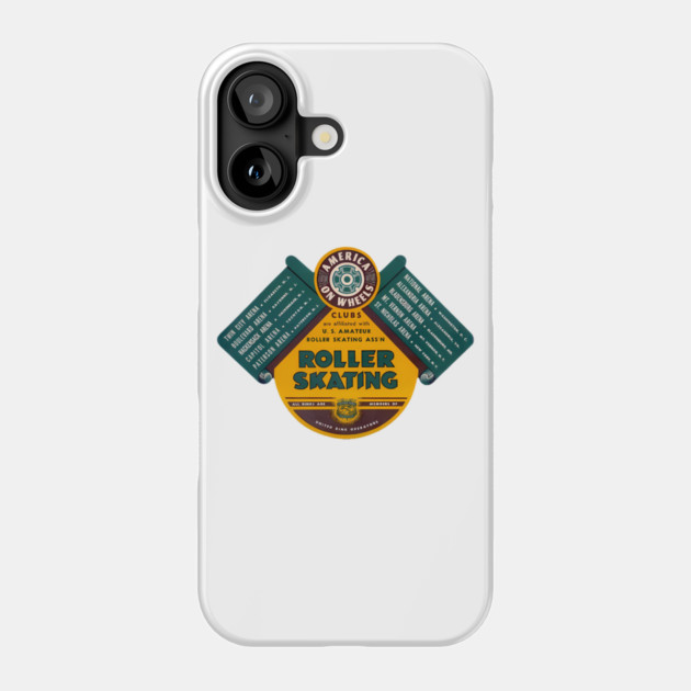 Vintage Roller Skating America On Wheels Phone Case by Timeless Chaos