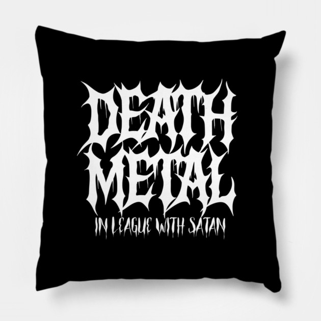DEATH METAL Pillow by artslaves