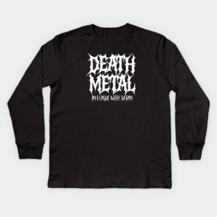 DEATH METAL Kids Long Sleeve T-Shirt