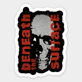 Beneath the Surface T-Shirt: Skull Design - Insightful Truth Tee Magnet