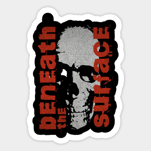 Beneath the Surface T-Shirt: Skull Design - Insightful Truth Tee Magnet by Designed By Marty