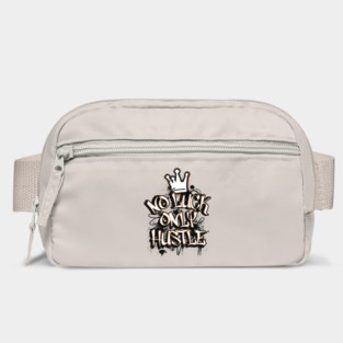 No Luck, Only Hustle T-Shirt: Graffiti Style Motivation - Urban Streetwear Tee Bag