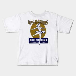 Vintage Roller Skating Escondido California Kids T-Shirt