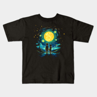 starry night rick Kids T-Shirt