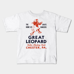 Vintage Roller Skating Chester Pennsylvania Kids T-Shirt