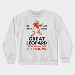 Vintage Roller Skating Chester Pennsylvania Crewneck Sweatshirt