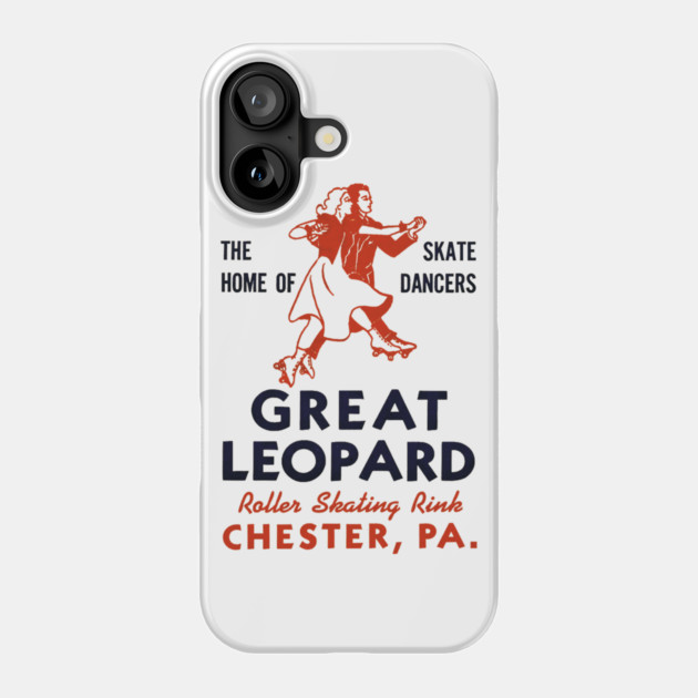 Vintage Roller Skating Chester Pennsylvania Phone Case by Timeless Chaos