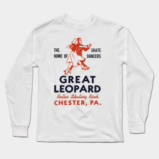 Vintage Roller Skating Chester Pennsylvania Long Sleeve T-Shirt