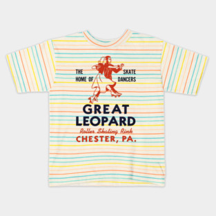 Vintage Roller Skating Chester Pennsylvania Kids T-Shirt