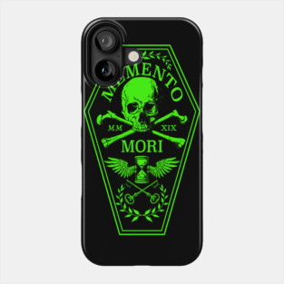 Memento Mori in Green Phone Case