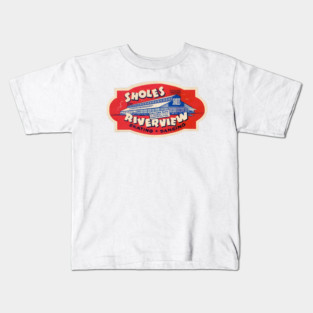Vintage Roller Skating Dorchester Massachusetts Kids T-Shirt