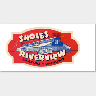 Vintage Roller Skating Dorchester Massachusetts Posters and Art