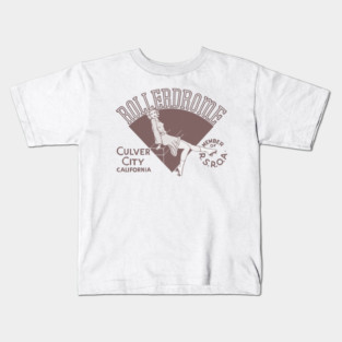 Vintage Roller Skating Culver City California Kids T-Shirt