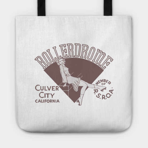 Vintage Roller Skating Culver City California Tote by Timeless Chaos
