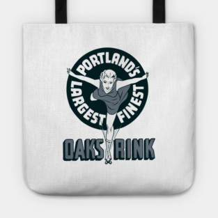 Vintage Roller Skating Portland Oregon Tote