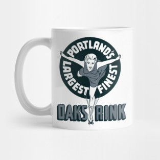 Vintage Roller Skating Portland Oregon Mug