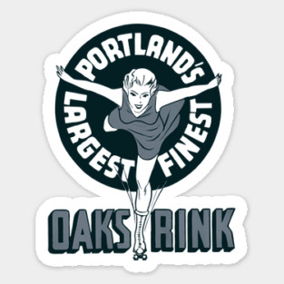 Vintage Roller Skating Portland Oregon Sticker