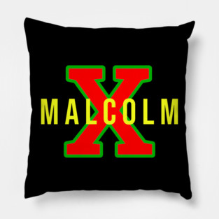 Malcolm X - Pan African Colors Pillow
