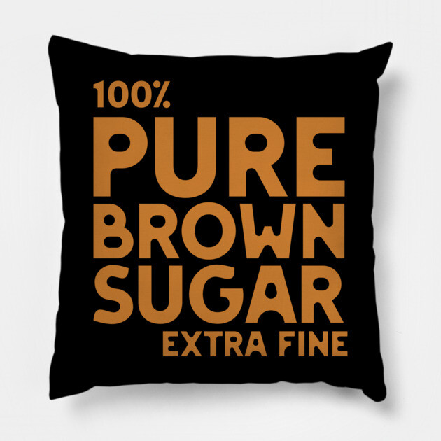 Pure Brown Sugar - Extra Fine Pillow by UrbanLifeApparel