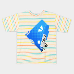 BFDI Pen (Shikaku Pack) Kids T-Shirt