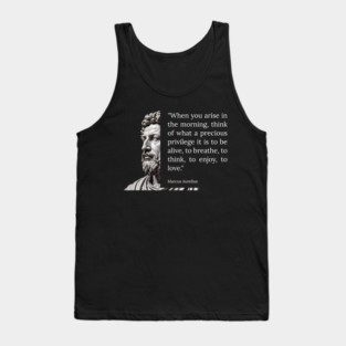 Timeless Marcus Aurelius Quotes - Inspirational Wisdom Collection Tank Top
