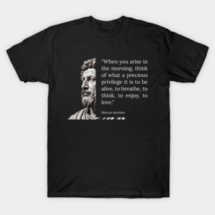 Timeless Marcus Aurelius Quotes - Inspirational Wisdom Collection T-Shirt