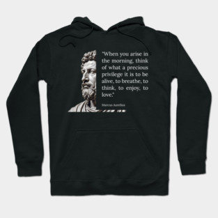 Timeless Marcus Aurelius Quotes - Inspirational Wisdom Collection Hoodie