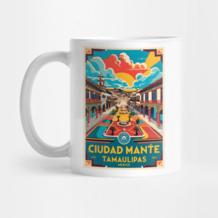 Ciudad Mante Tamaulipas Mexico Vintage Poster Tourism Travel Mug