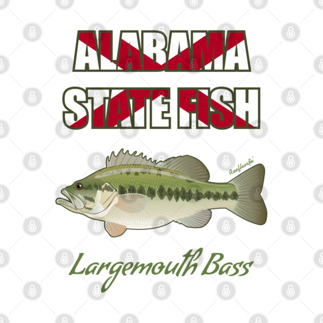 Alabama State Freshwater Fish - Largemouth Bass by Reefhorse