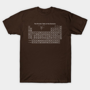 Periodic Table of the Elements (White) T-Shirt