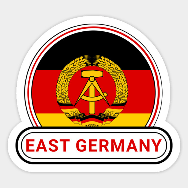 East Germany Country Badge - East Germany Flag Magnet by Yesteeyear