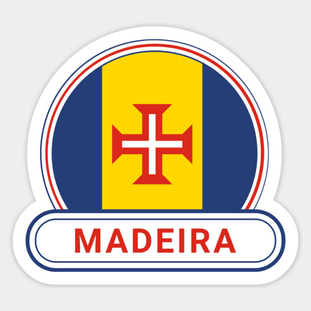 Madeira Country Badge - Madeira Flag Magnet by Yesteeyear