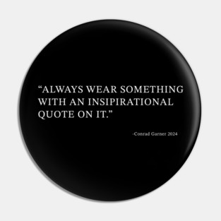 Inspirational quote Pin