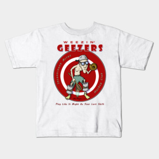 Weezin' Geezers Hockey Club - Goalie Kids T-Shirt