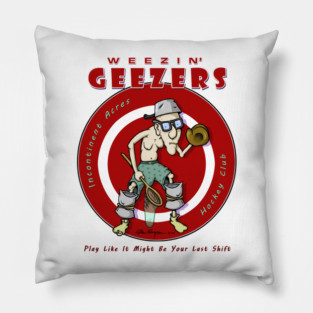 Weezin' Geezers Hockey Club - Goalie Pillow