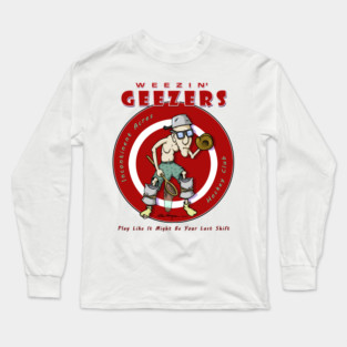 Weezin' Geezers Hockey Club - Goalie Long Sleeve T-Shirt