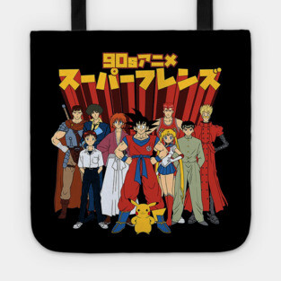 90s Anime Friends Tote