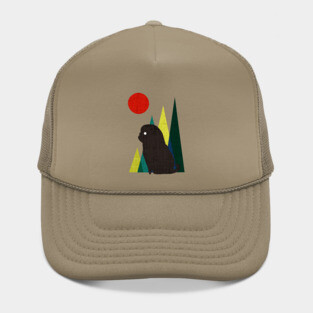 Waiting for you Black Pug Hat