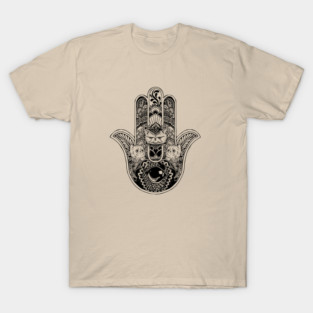 Hamsa Hand Cat Cat T-Shirt