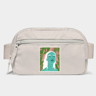 Tropical Woman Palm Leaves Bag