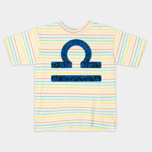 Libra Paisley Zodiac Sign Kids T-Shirt