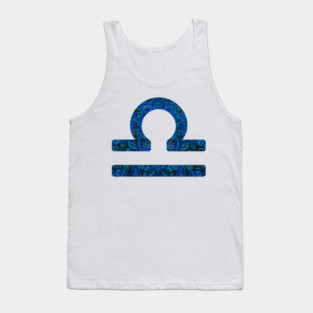 Libra Paisley Zodiac Sign Tank Top