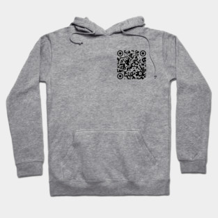 Never gonna give you up - QR code Hoodie