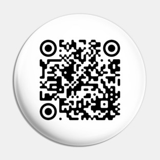 Never gonna give you up - QR code Pin