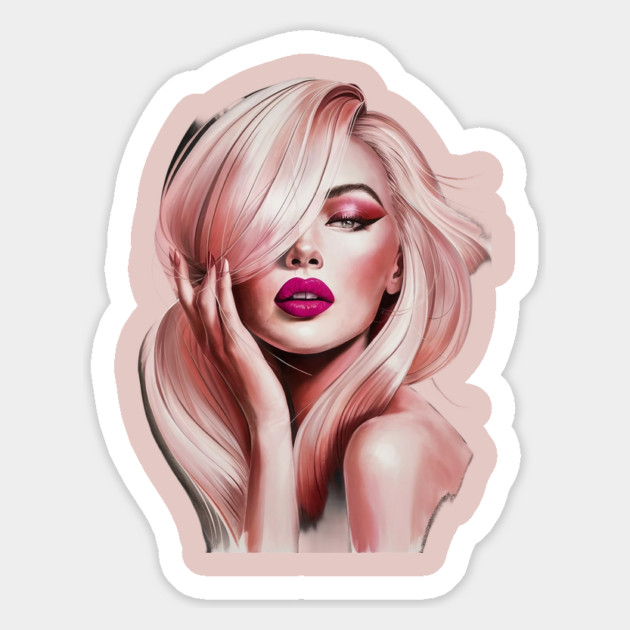 Sexy lips women Magnet by animegirlnft