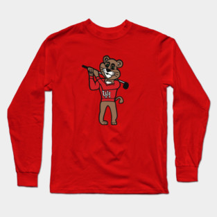 Vintage Swinging Cougar (Big) Long Sleeve T-Shirt