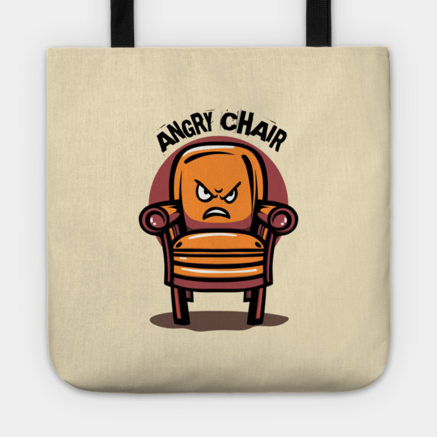 ANGRY CHAIR Tote by artslaves