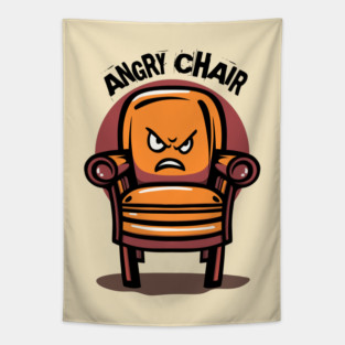 ANGRY CHAIR Tapestry