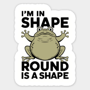 Big Round Chubby Frog Sarcasm Sticker
