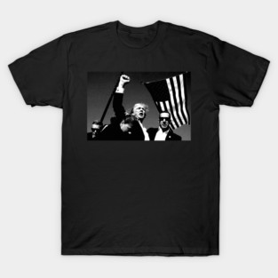 President Trump shot Trump for President 2024 Trump Assassination Attempt T-Shirt